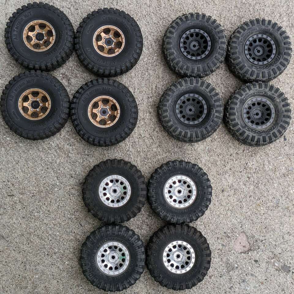 TRX4M & SCX24 wheels and tires Toys