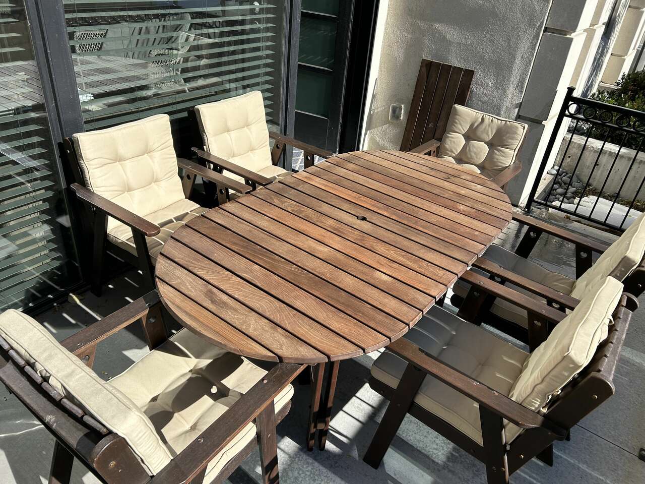 Beautifully handmade hardwood patio … Furniture