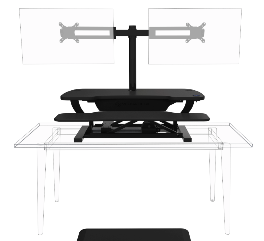 Electric Standing Desk with dual moni… Furniture