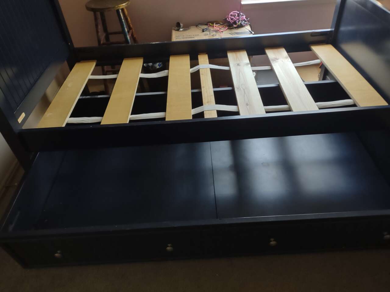 twin bed trundle frame Furniture