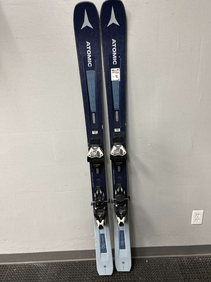 Used Atomic Vantage 90Ti 161cm Skis w/ Atomic Warden 11 Demo Binding