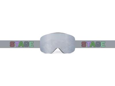STAGE Frameless Prop Ski Goggle w/ Mirror Chrome Smoke Lens