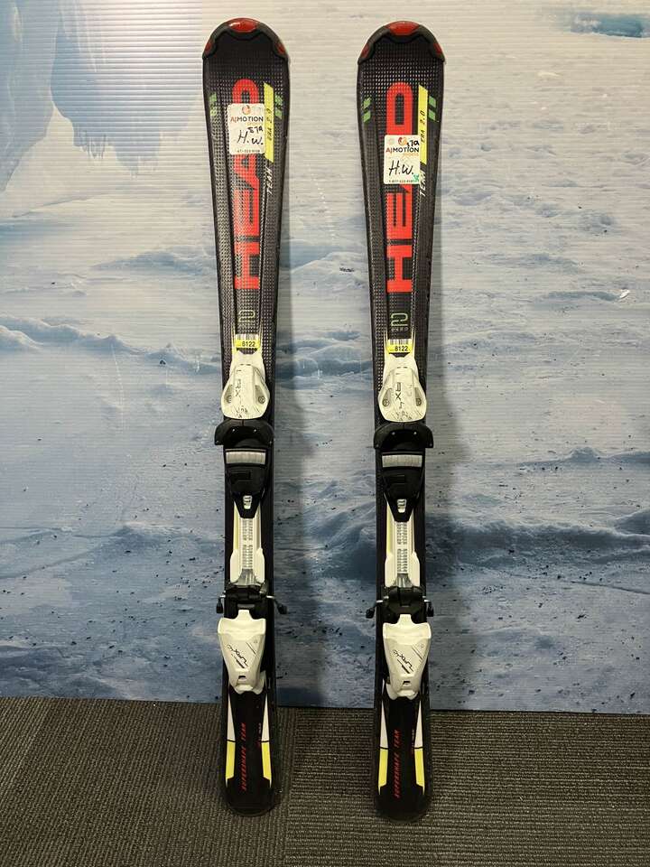 Used Head Supershape Team w/ Tyrolia 4.5 Demo Bindings - 107 CM 66 MM