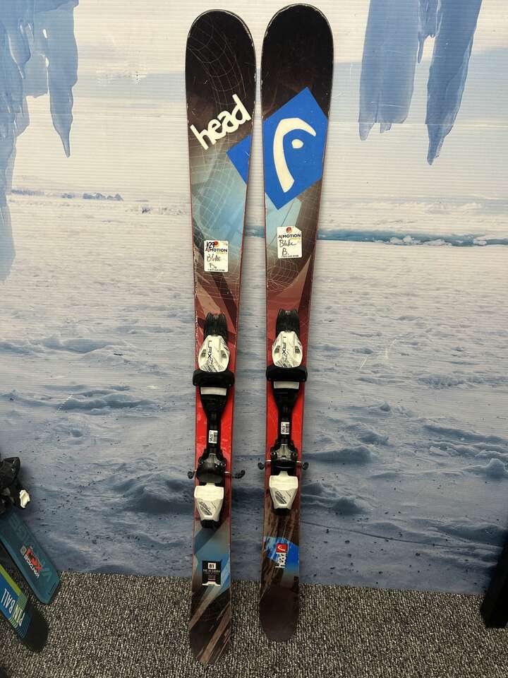 Used Head The Jr. Caddy 141cm Jr Kids Skis w/ Tyrolia LRX 7.5 Demo Binding