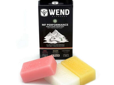 WEND NF Performance Plant-Based Ski Wax Trio - Mid/Warm/Universal (3-Pack)
