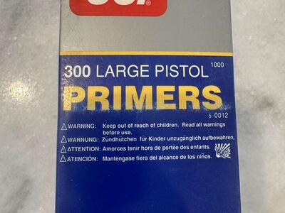 CCI 300 Large Pistol Primers 1,000 Count