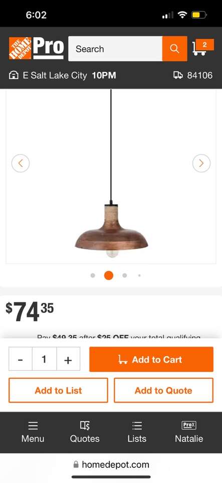 NEW hanging Pendant Lamp