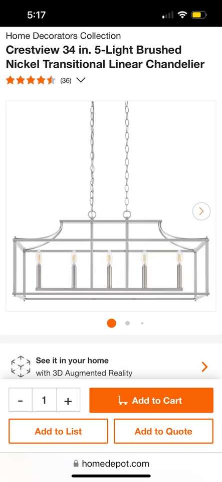 NEW chandelier