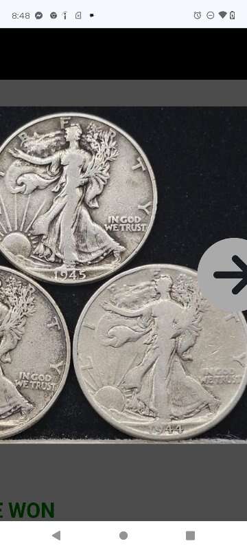 walking liberty silver half dollars