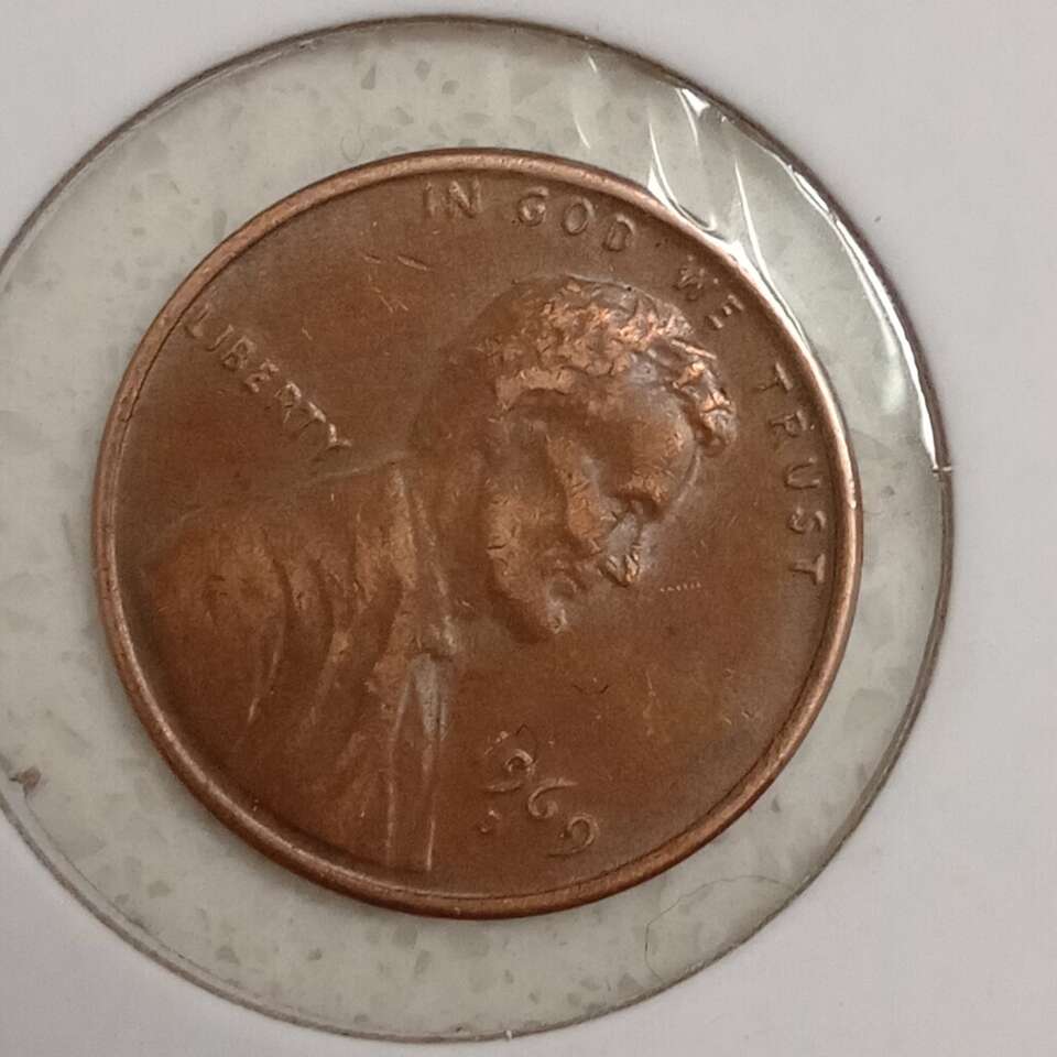 1969 d Lincoln cent error