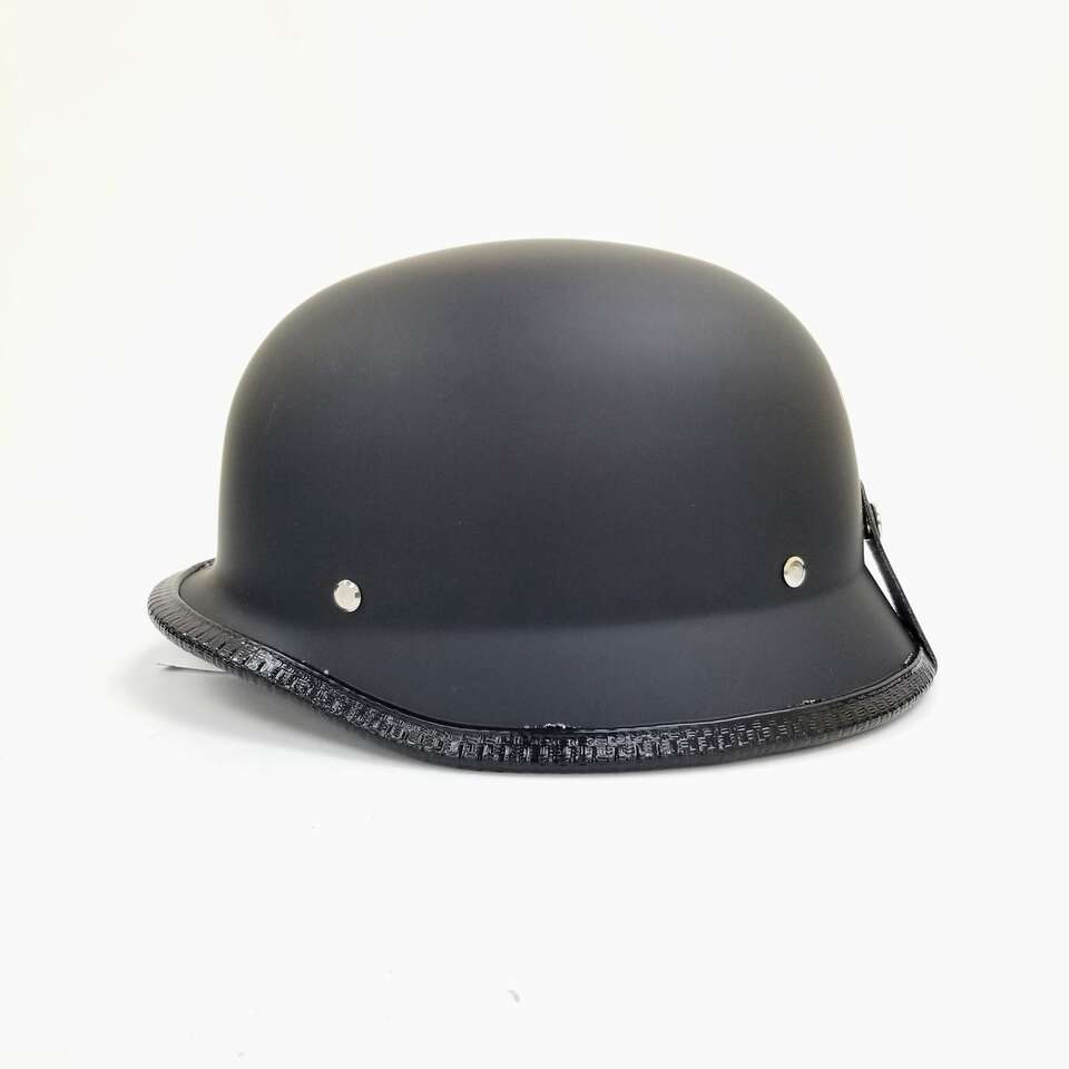 GERMAN BEANIE STYLE HELMET MATTE BLACK, SIZE 2X