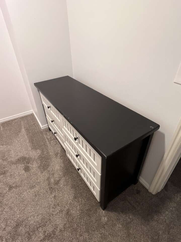 Black And White Wood Dresser Furniture