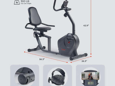 Sunny RECUMBENT BIKE Smart Magnetic Resistance Recumbent Bike