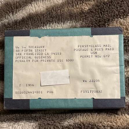 (2) 1986 S Unopened Proof Sets In Original Mint Pa