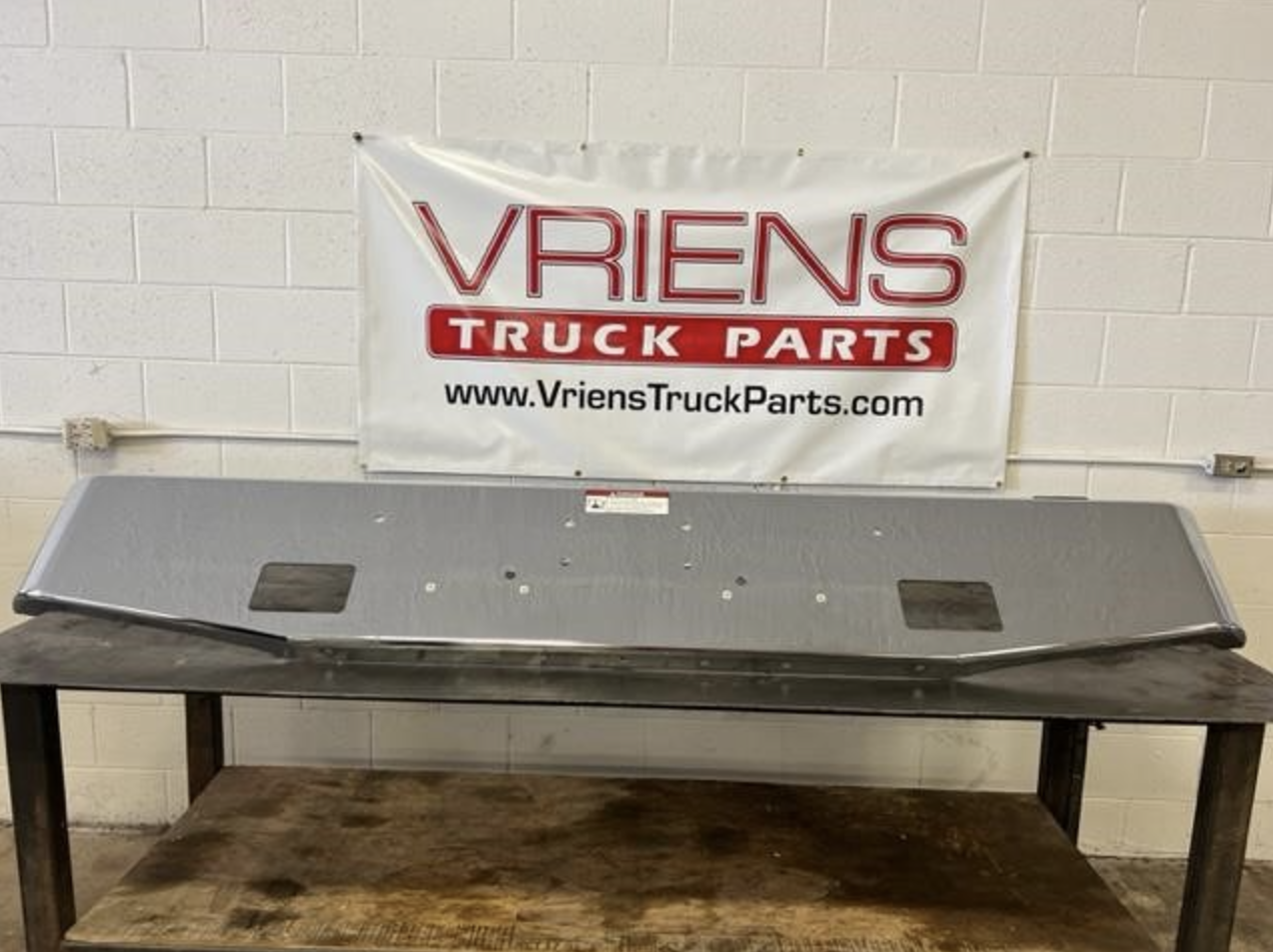 OEM PETERBILT 388/389 FRONT BUMPER, 16" TAPERED, STEEL, CHROME