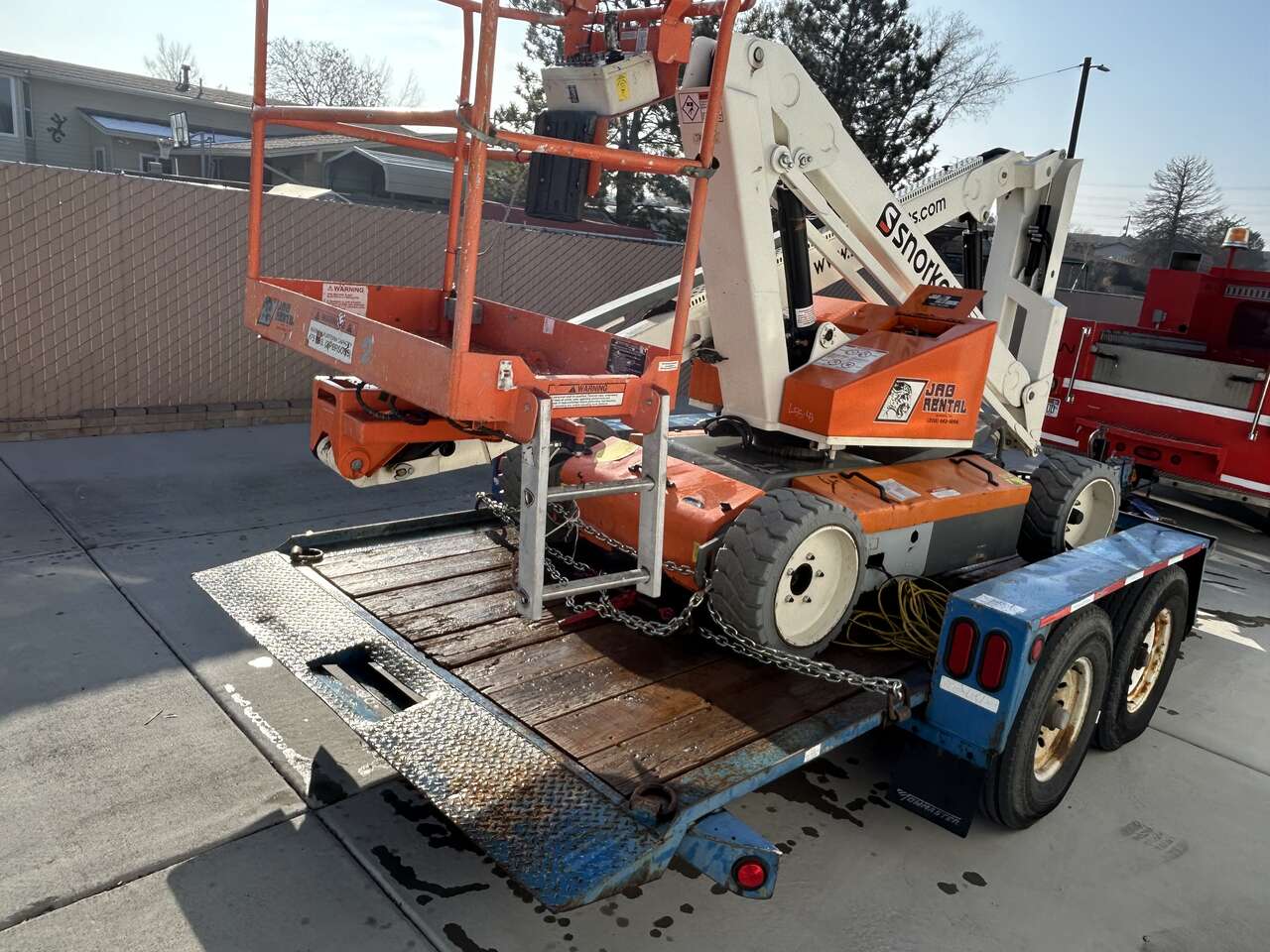 Warn Winch TILT TOWMASTER Trailer 15ft x 7ft 14k GVWR 14PLY Car Truck Tow Hauler Equipment rtv utv atv