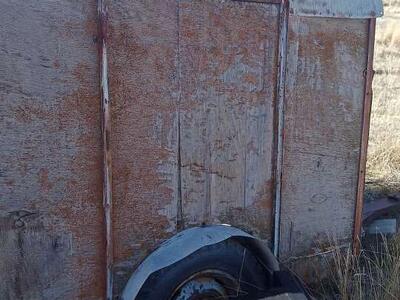 old antique horse trailer