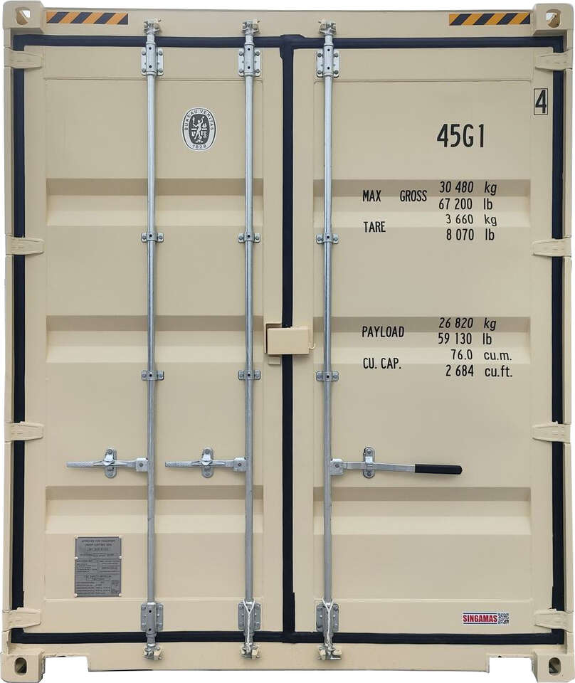 Shipping Container for Sale, 40' High Cube, New 1 Trip