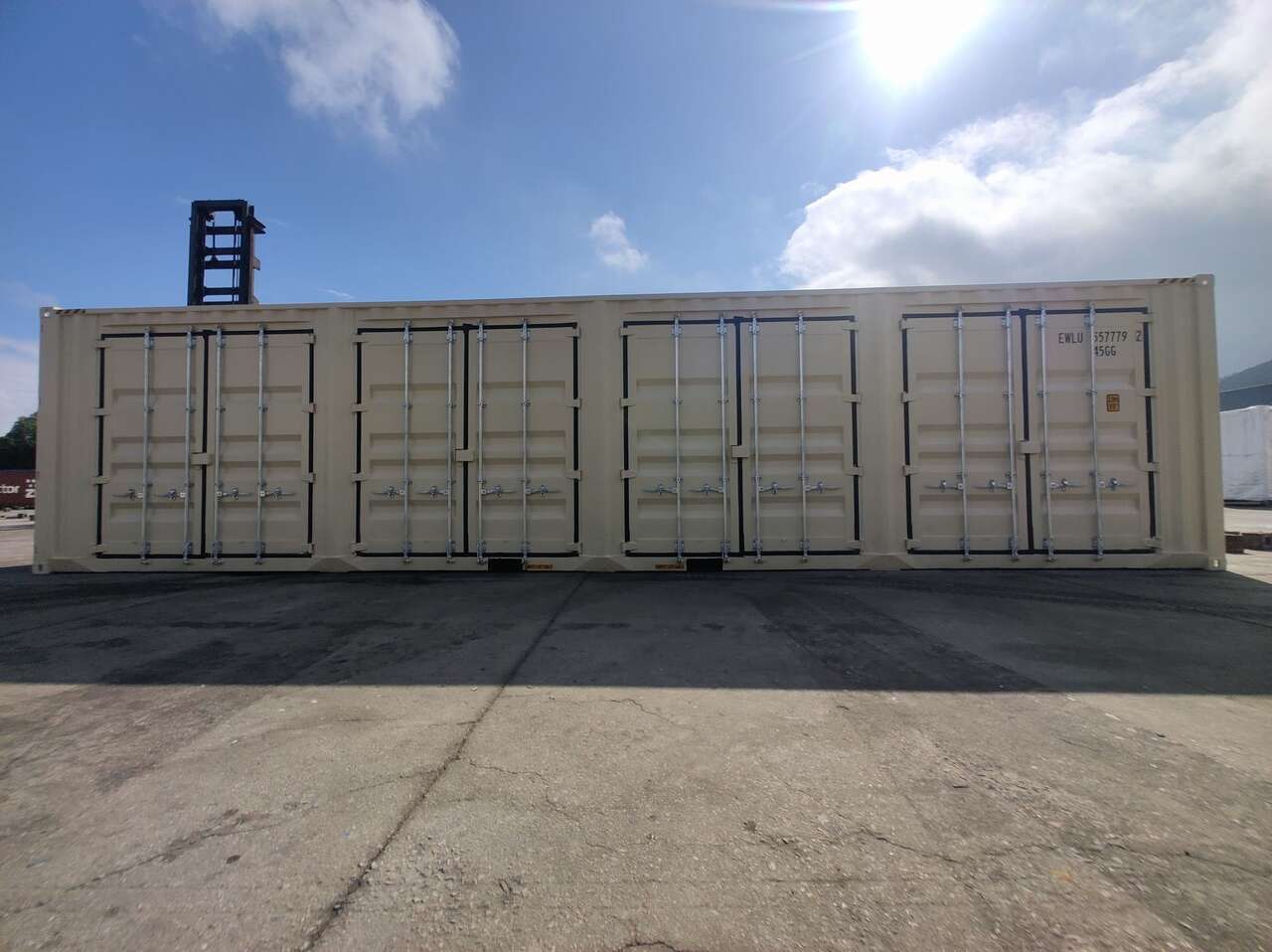 40' Shipping Container with 5 Sets of Doors
