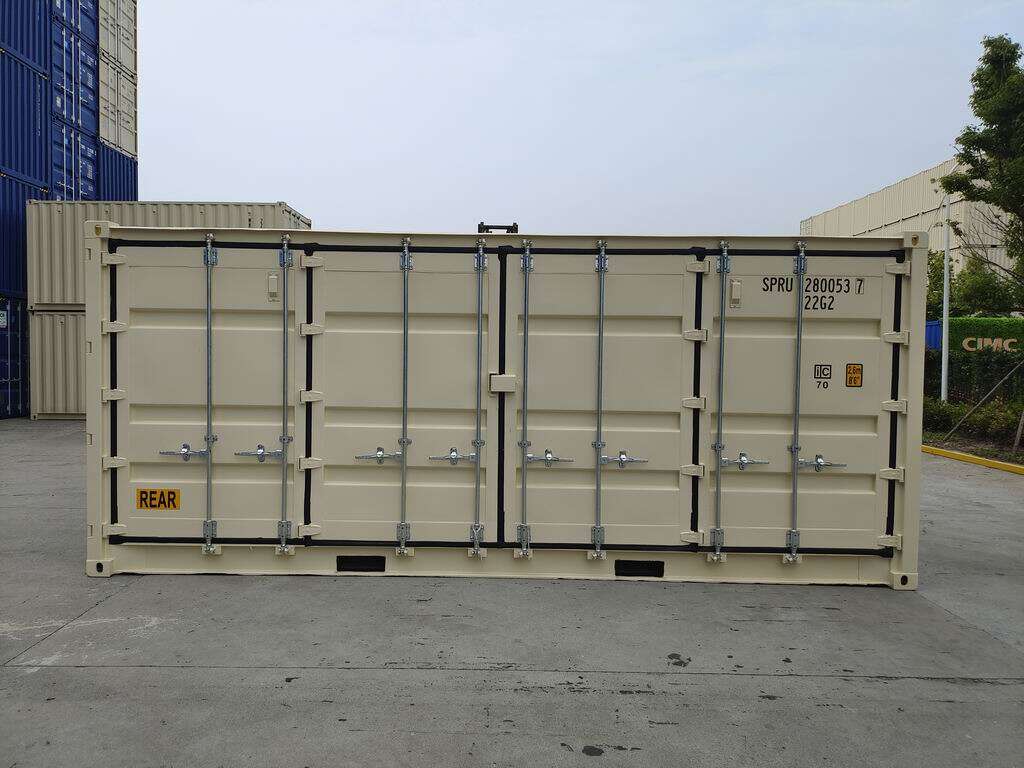 20' New, Single Trip, Standard Height, Open Side Door Shipping Container, Storage Box