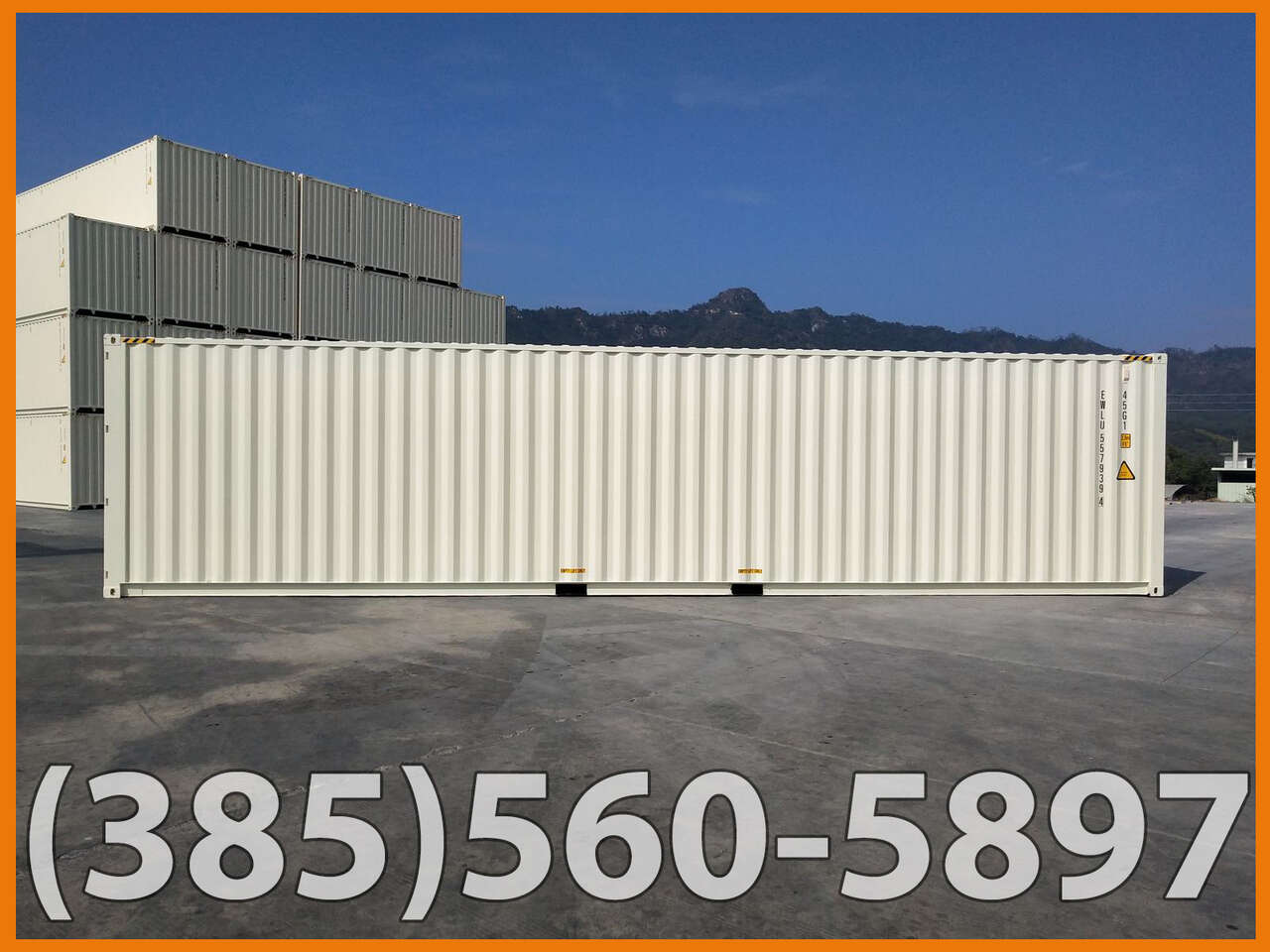 40' Single Trip, High Cube Shipping Container, Storage Box