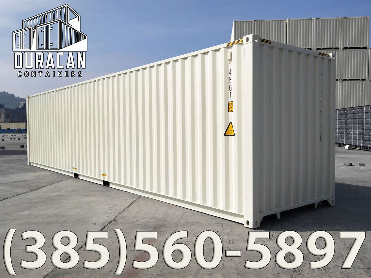 40' High Cube Shipping Container, New Single Trip, Storage Box