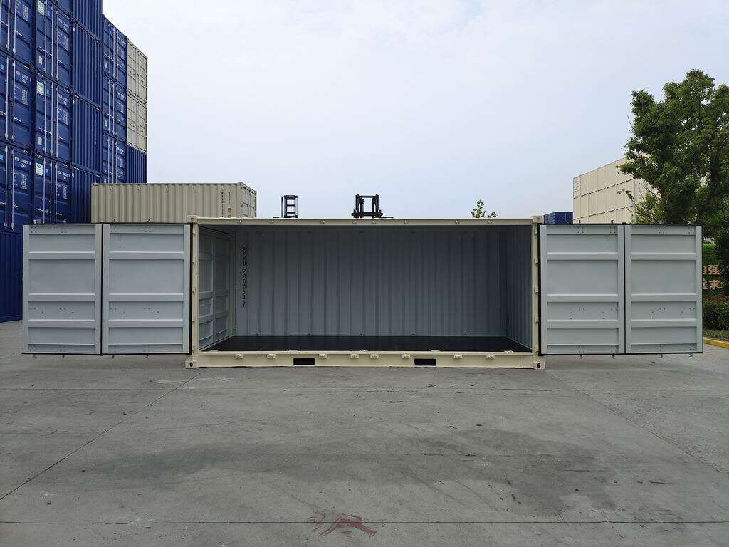 20' New, Single Trip, Standard Height, Open Side Door Shipping Container, Storage Box