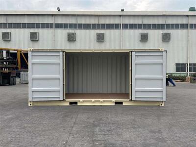20' New, Single Trip, Standard Height, Open Side Door Shipping Container, Storage Box