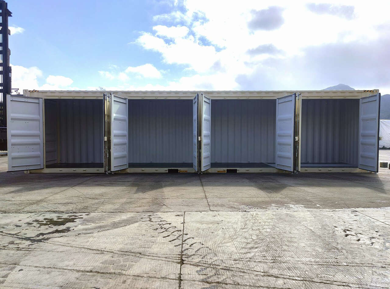 40' Shipping Container with 5 Sets of Doors