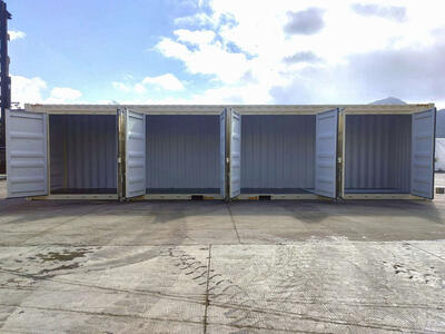 40' Shipping Container with 5 Sets of Doors