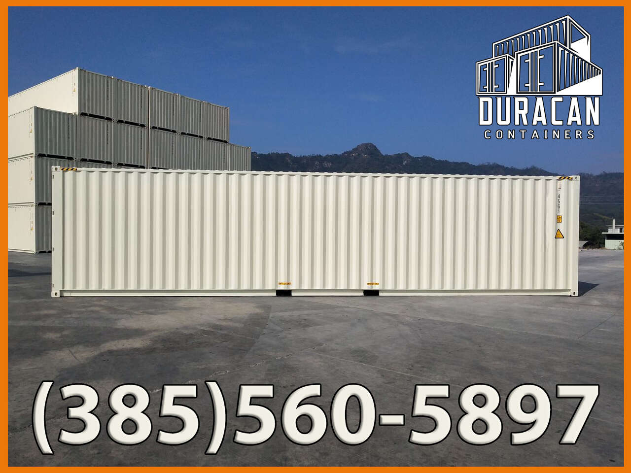Shipping Container, 40' High Cube, New Single Trip, Storage Box