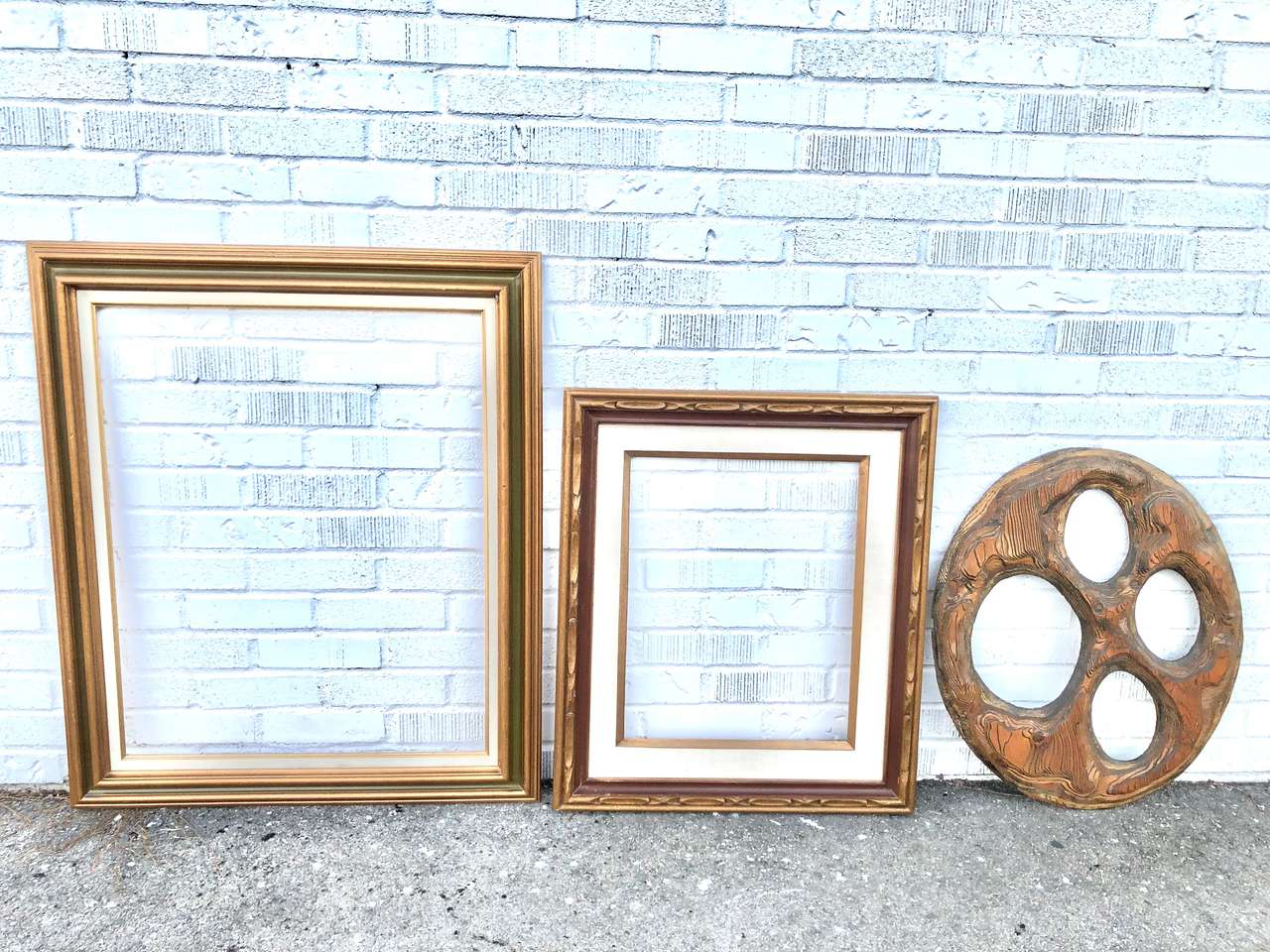 Large, Vintage Mid Century Hand carved, wooden picture frames 1960’s and 1970’s