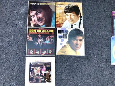 Vintage Don Ho and Perry Como vinyl LP records records, Christmas Hawaii Hawaiian tiki island Polynesian