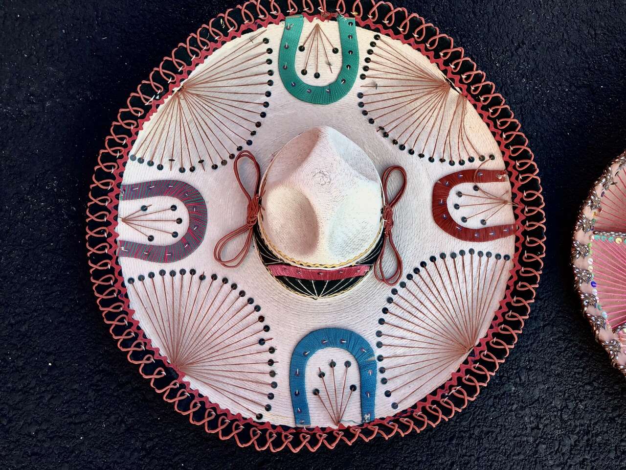 Beautiful, Large, Vintage Mexican Sombrero fantastic decorations