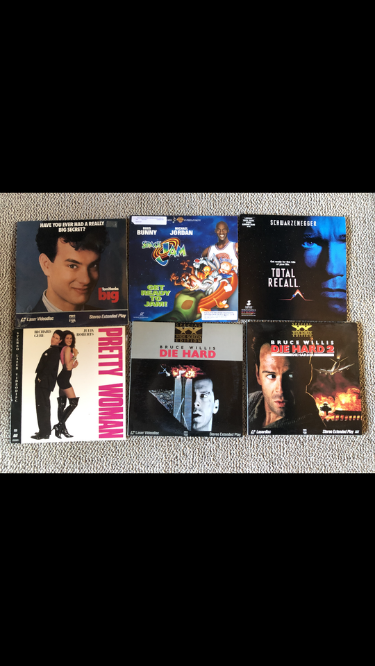Laserdiscs Awesome wall decoration for you movie / game  room  laser disc 1980s 1990s