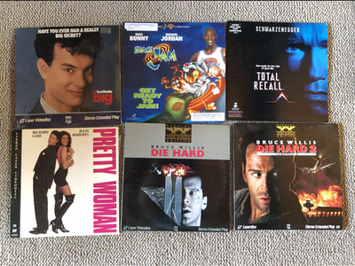 Laserdiscs Awesome wall decoration for you movie / game room laser disc 1980s 1990s