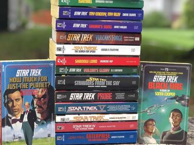 Vintage 1980's Star Trek Pocket Books Perfect gift for the sci-fi Treky in your life 80's