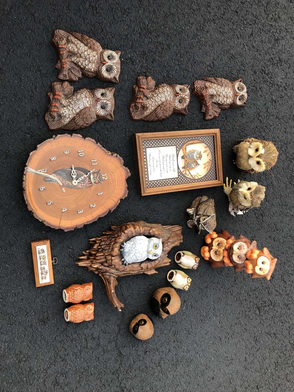 Hoo loves vintage mid century modern owls? I have lots of great finds for sale MCM decor paintings prints pottery clock