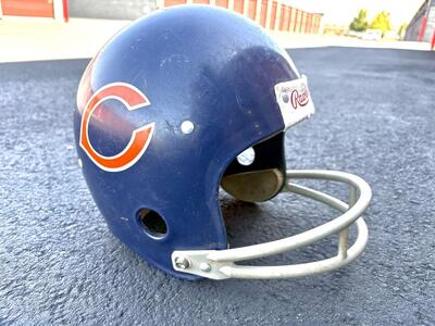 Vintage Rawlings. Chicago Bears NFL kids helmet. Awesome decoration for office, den, or game room USA made NFL
