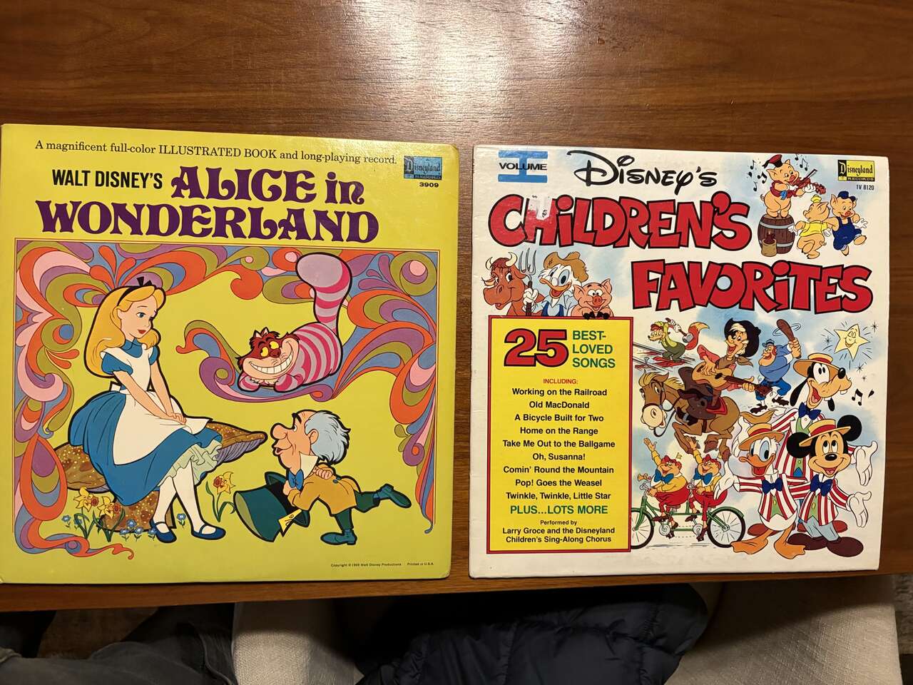 Vintage Walt Disney 12” vinyl records and other vintage children’s records, Snoopy, Captain Kangaroo