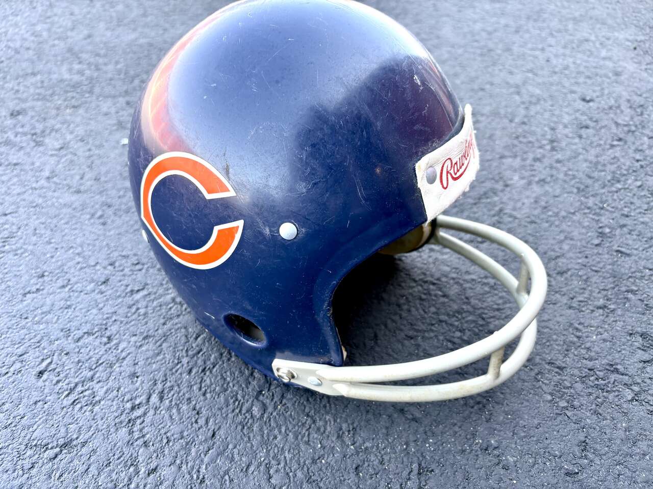 Vintage Rawlings. Chicago Bears NFL kids helmet. Awesome decoration for offce, den, or game room USA made NFL
