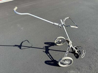Vintage Bag Boy Play Day Push Adjustable Folding Golf Cart Caddy 2 Wheels antique retro