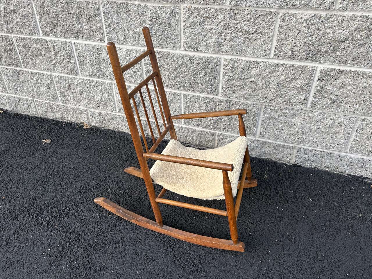Adorable, antique kids rocking chair. Vintage