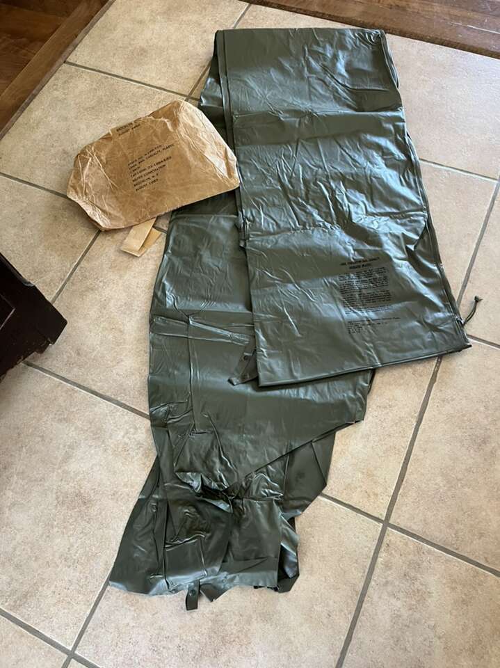 Antique Military 1953 Liner Evacuation Bag