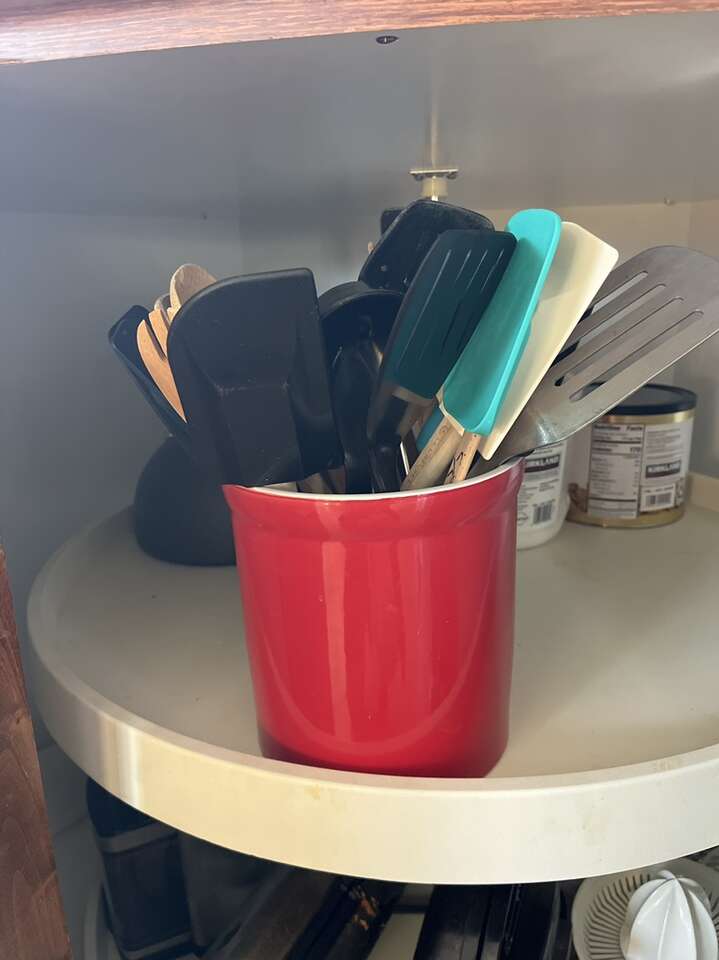 Red Large Utensil Holder