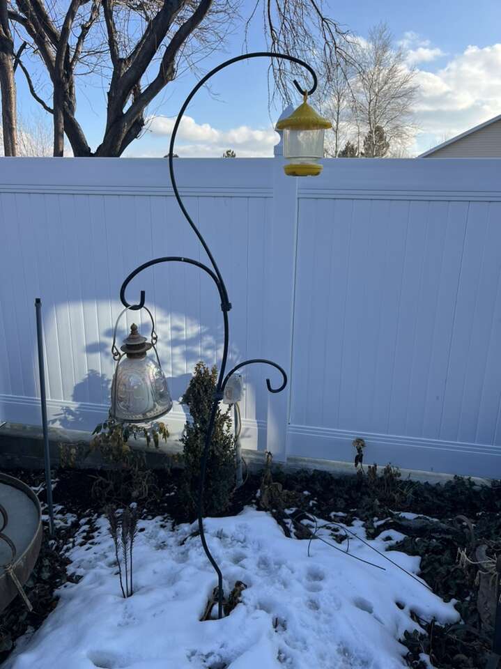 Tall Shepards Hook 3 Hooks Wrought Iron Curved