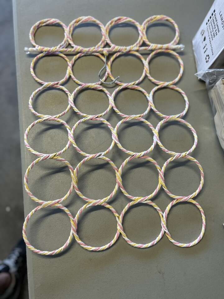 Foldable 28-Ring Space-Saving Organizer