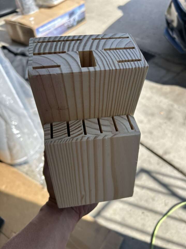 New FARBERWARE 13 Slot Wooden Knife Storage