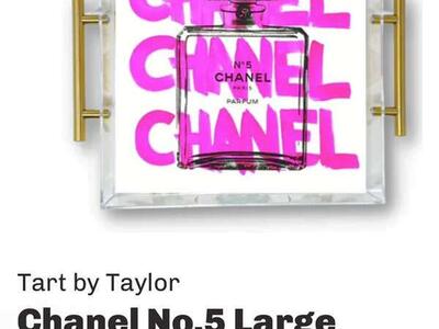 Taylor Chanel No.5 Inspired Large Tray