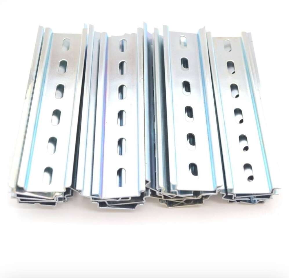 New 20-Piece DIN Rail Set – Slotted Steel,